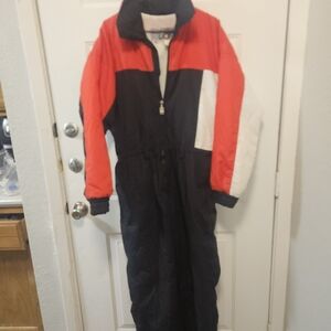 Vtg 80's Ski Lion One Piece Ski Suit